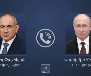Состоялся телефонный разговор Никола Пашиняна и Владимира Путина