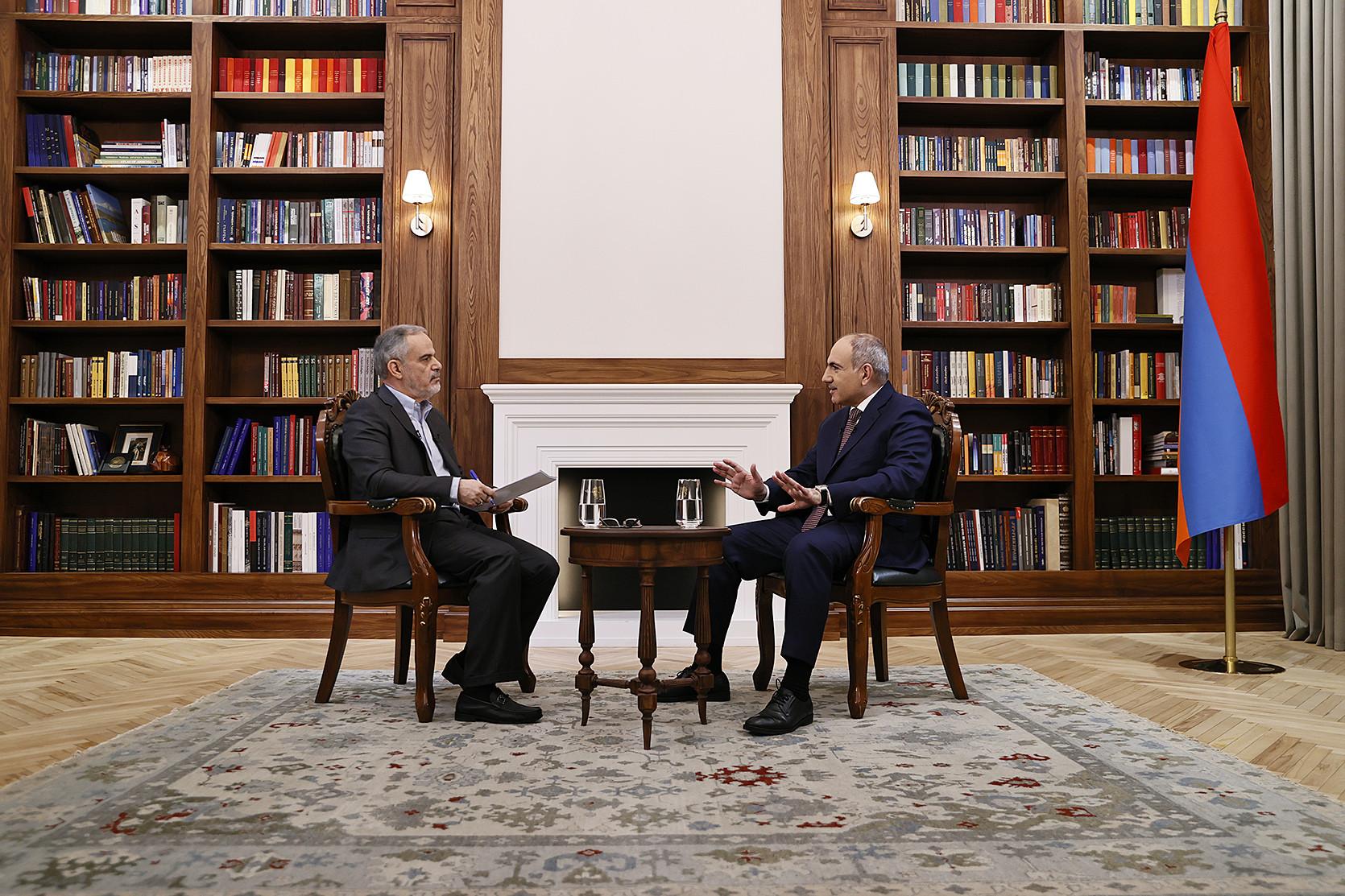 Интервью премьер-министра Никола Пашиняна Государственной телекомпании Ирана (IRIB)