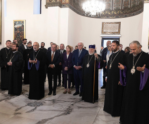 Գերմանիայի նախագահն այցելել է Մայր Աթոռ Սուրբ Էջմիածին