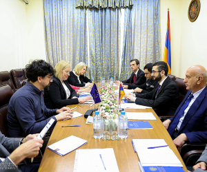Armenian Internal Affairs Deputy Minister Meets with EU Drugs Agency Delegation
