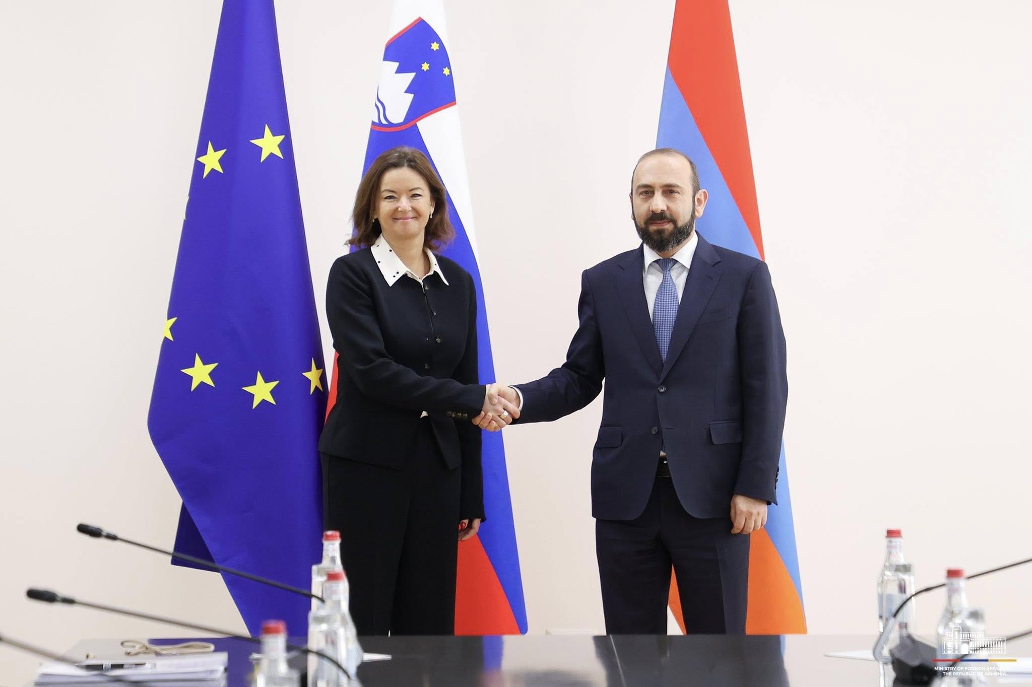 Հայաստանի և Սլովենիայի ԱԳ նախարարների համատեղ մամուլի ասուլիսը