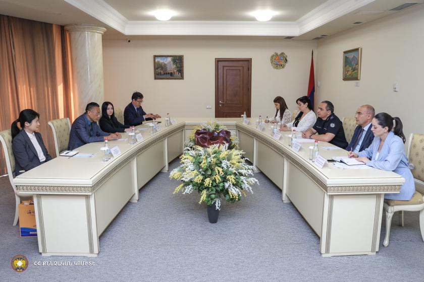 Քննչական կոմիտեի նախագահ Արթուր Պողոսյանն ընդունել է ՀՀ-ում Չինաստանի դեսպանին