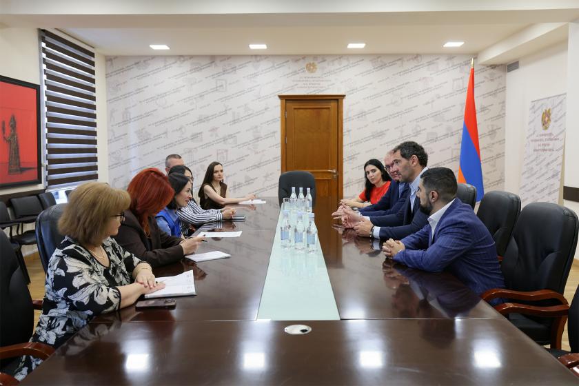 ԿԳՄՍ նախարարն ընդունել է ՖԻԲԱ Եվրոպայի նախագահին