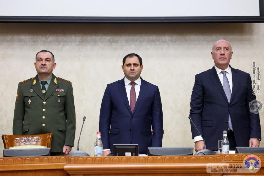 Տեղի է ունեցել պաշտպանության նախարարին կից կոլեգիայի նիստ