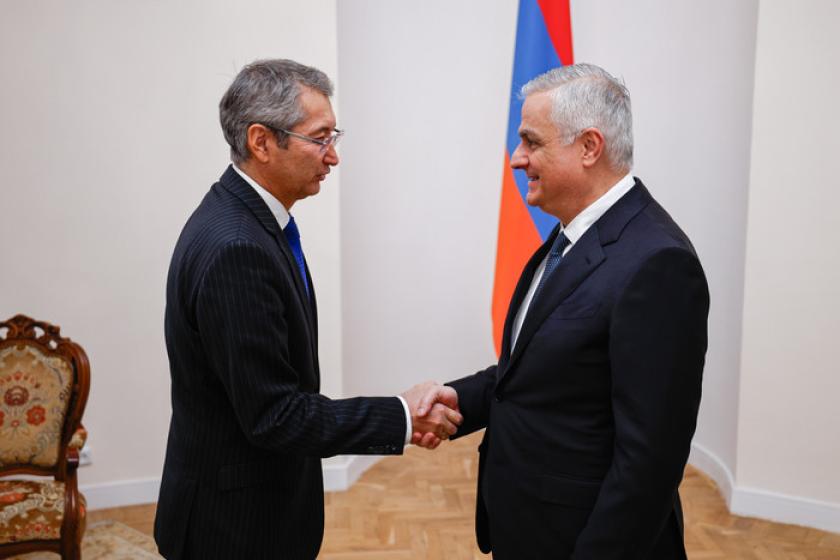 Մհեր Գրիգորյանն ընդունել է Ղազախստանի Հանրապետության դեսպանին