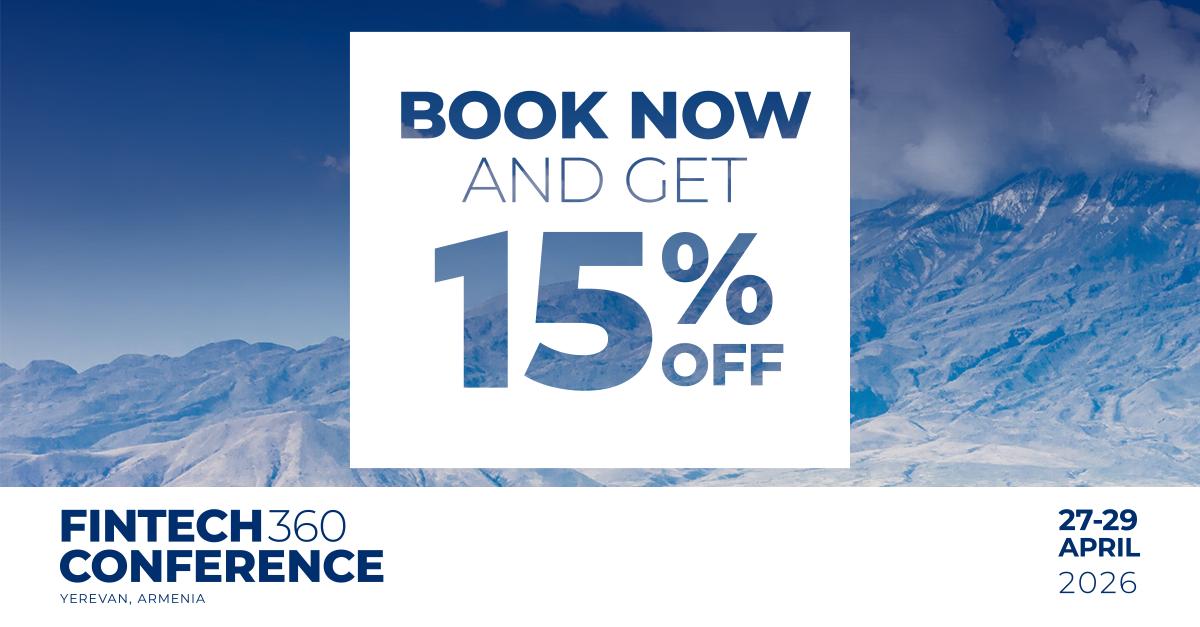 Забронируйте участие в конференции FINTECH360 до 31 марта и получите скидку 15%
