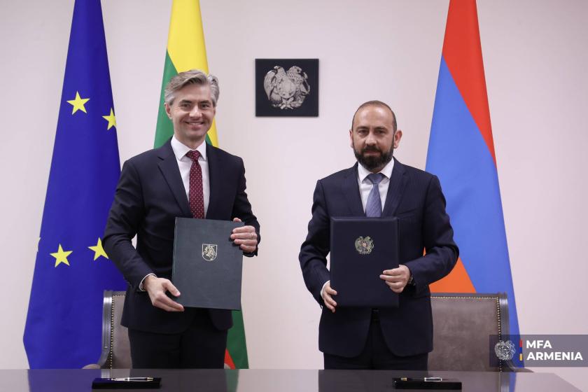 Հայաստանի և Լիտվայի միջև ռազմավարական գործընկերության մասին համատեղ հռչակագիր է ստորագրվել