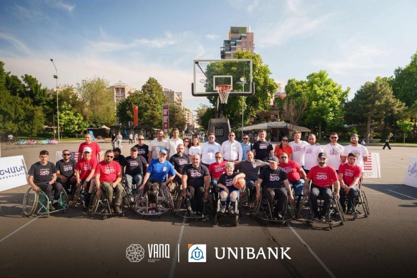 Unibank and Vanq Charity Fund Support Wheelchair Basketball Exhibition Game in Yerevan