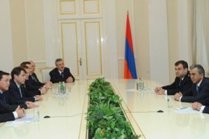 Նախագահ Սարգսյանն ընդունել է ԱՊՀ երկաթուղային վարչությունների 
ղեկավարներին