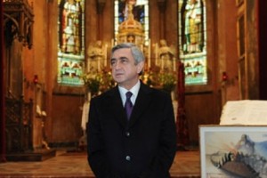 Վենետիկի «Հայաստան. քաղաքակրթության դրոշմներ» ցուցահանդեսին մասնակցել է նաև 
Սերժ Սարգսյանը