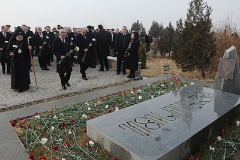 Government, Church Leaders, Visit Yerablur Cemetery